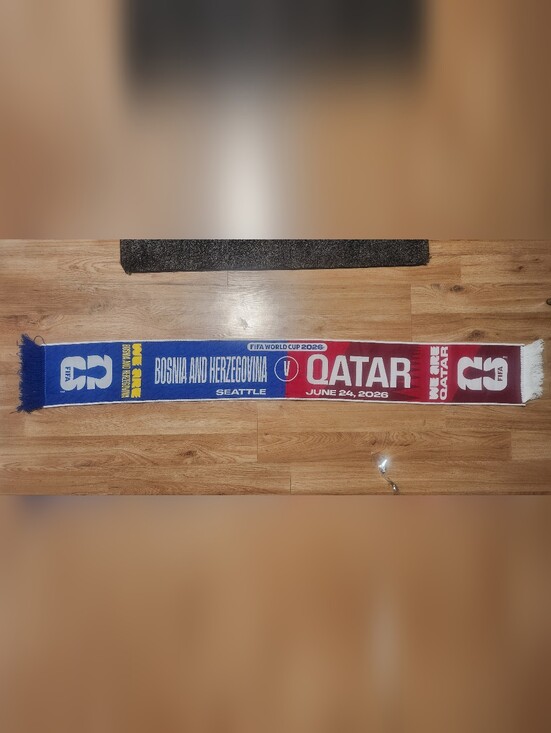 Fifa Other - Bosnia - Qatar Soccer Scarf OFFICIAL FIFA WORLD CUP 2026 SCARF
